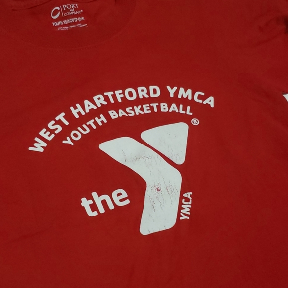 YMCA West Hartford CT Basketball Tee-Size 2/4 - Picture 3 of 8